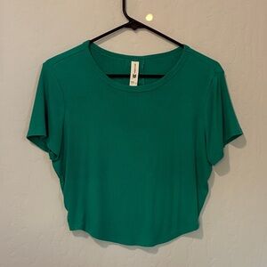 All in Motion Teal Crop Top